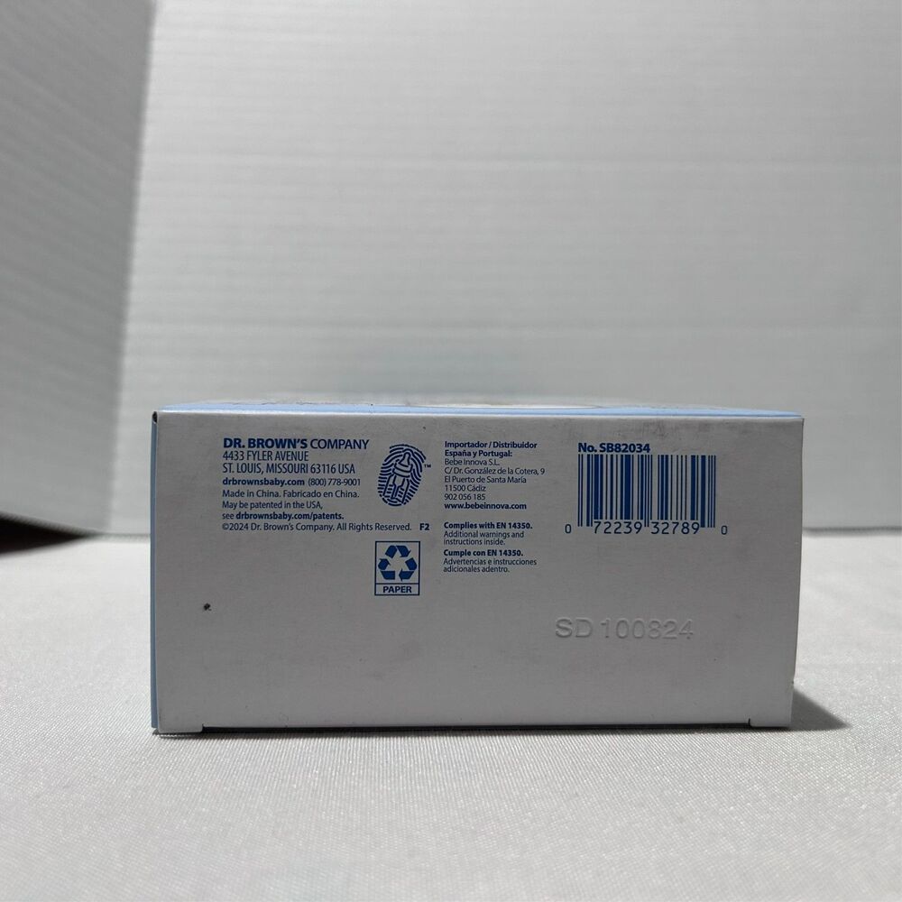 Dr. Brown's Boys Anti-colic Baby Bottle 2 Pack (8 oz) Fox Lion Size 1 Narrow 0m+ - Picture 6 of 6